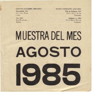 Muestra del mes