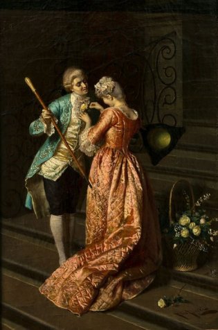 Pio Ricci (Florencia, 1850 – Arezzo, 1919) Pareja Óleo sobre tela; 44 cm x 28 cm Inv.: 92-320