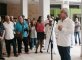 Jorge Fernández Torres, director del Museo, al inaugurar la exposición_Foto: Maité Fernández 